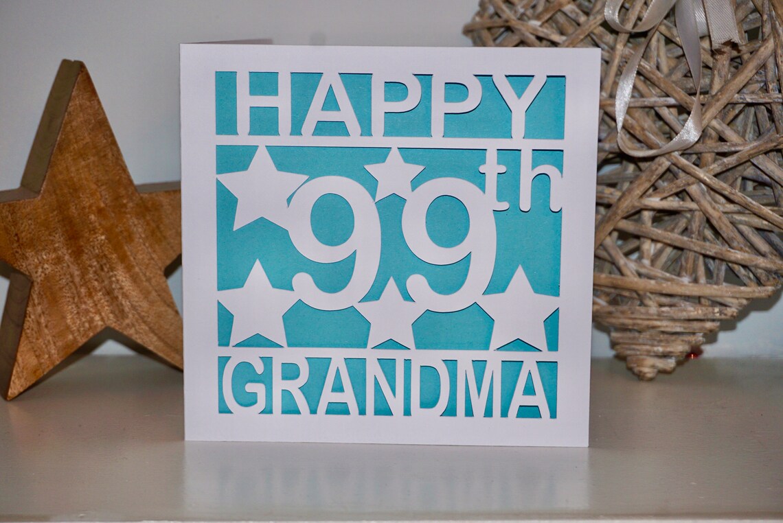 Personalised 99th Birthday Card 99th Birthday Card | Etsy