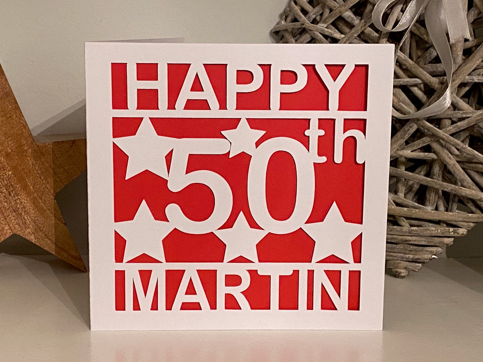 Personalisierte 50. Geburtstagskarte 50. Geburtstagskarte | Etsy