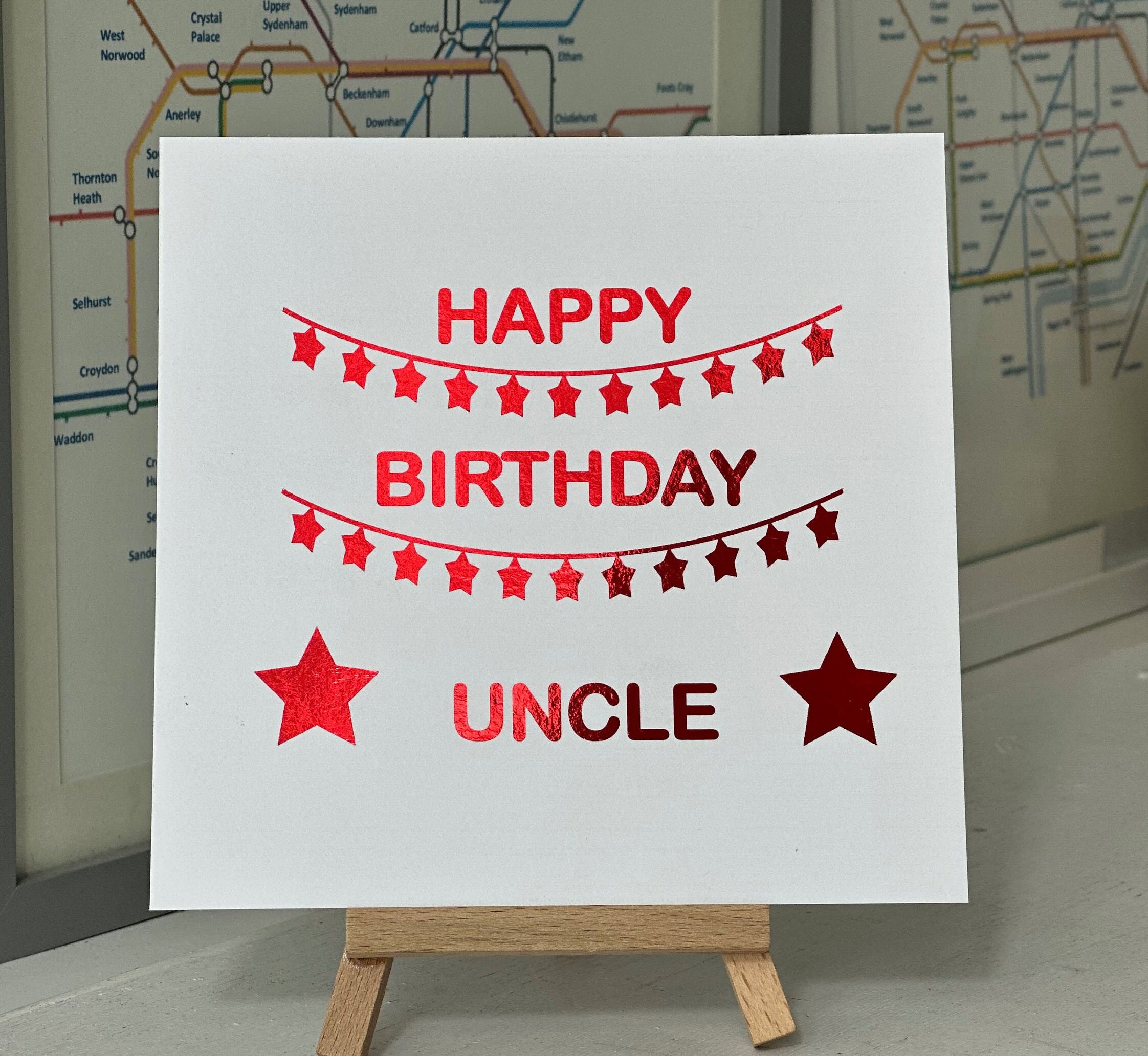 Happy Birthday Onkel Karte Geburtstag Onkel Feier Etsy.de