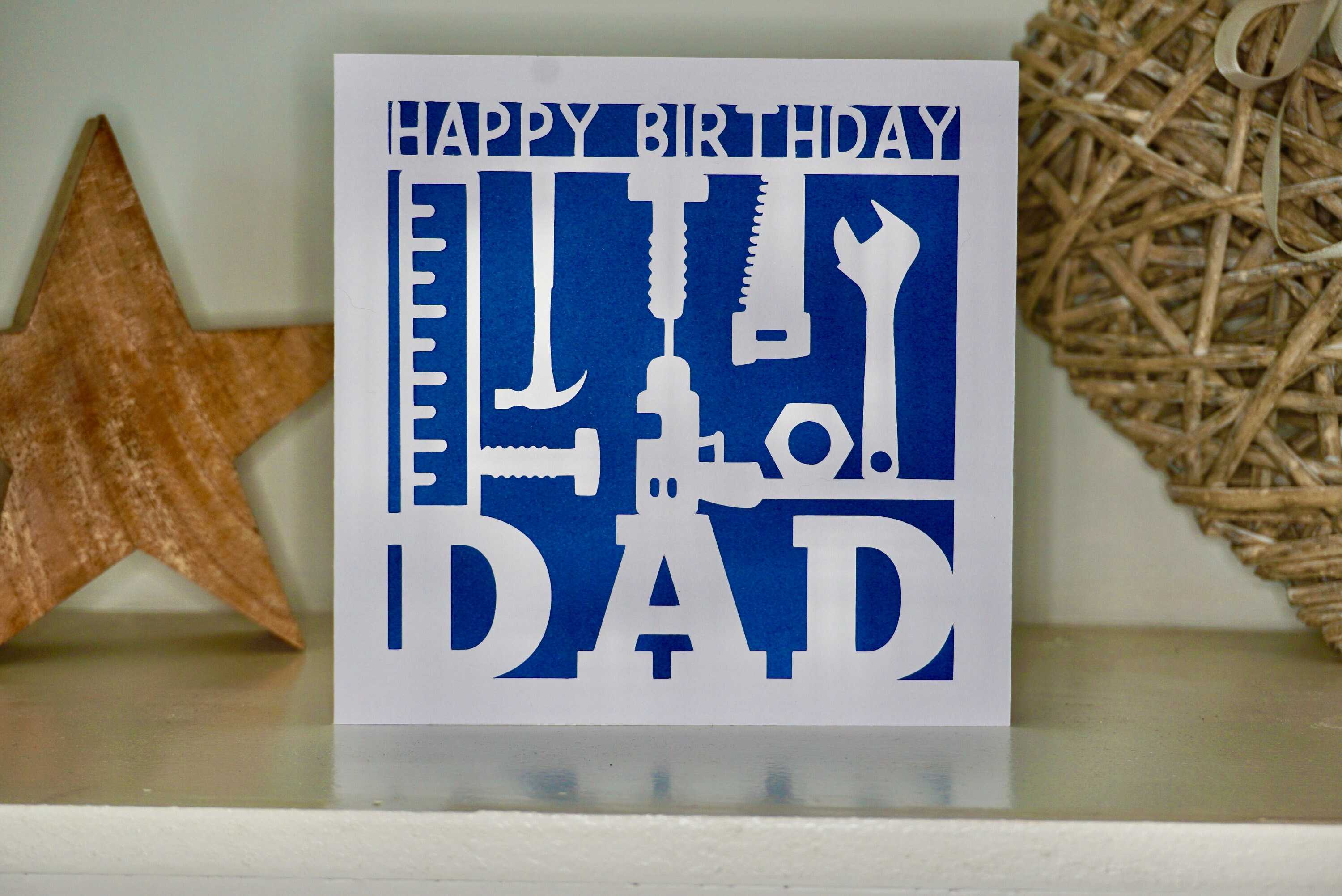 Dad Tools DIY Birthday Card, father card, dad birthday, father birthd…