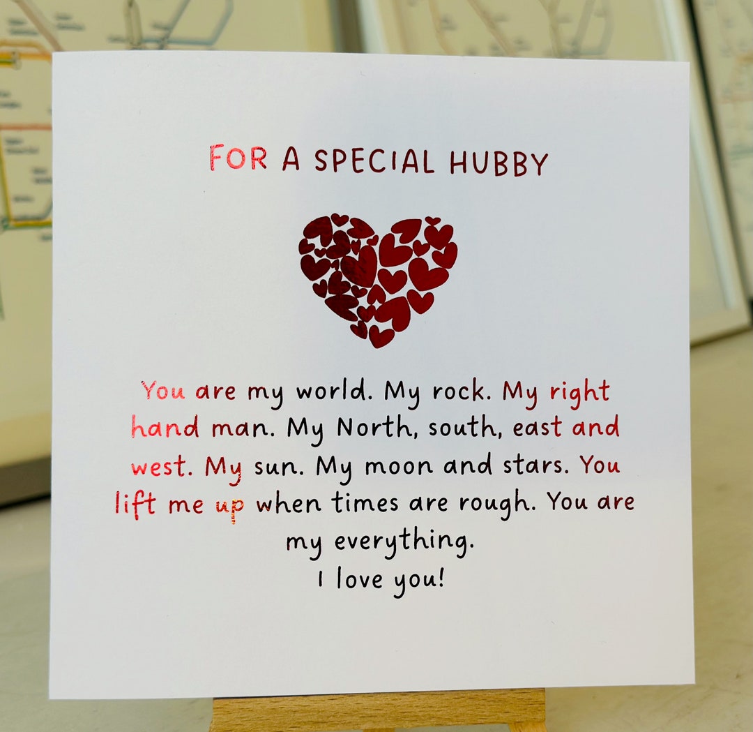 Ehemann Geburtstag Gedicht Karte personalisierte Etsy.de