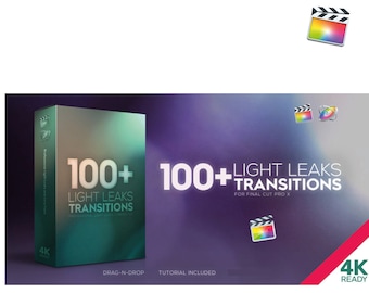 105+ Transitions Light Leaks, Lens for Final Cut Pro X and Apple Motion