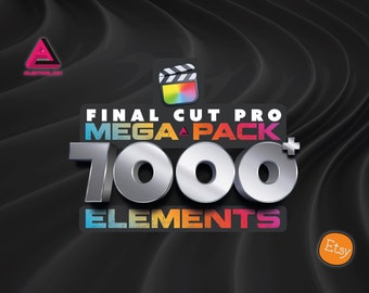 Final Cut Pro Mega Pack with more than 7000 professionally designed elements, sound effects