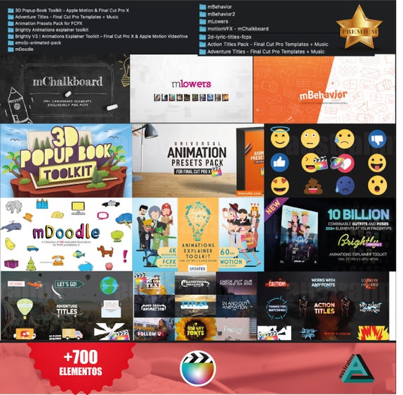 Animation Tools for Final Cut Pro X and Apple Motion Mega - Etsy Hong Kong Animation Tools for Final Cut Pro X and Apple Motion Mega - Etsy Hong Kong