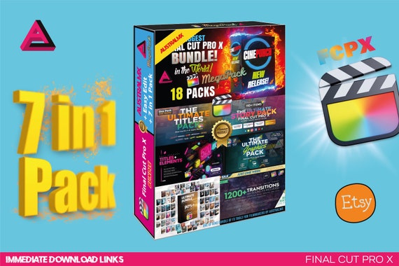 Packs Collection 2022 To Final Cut Pro X. 7 Mega Packs In 1. FCPX.
