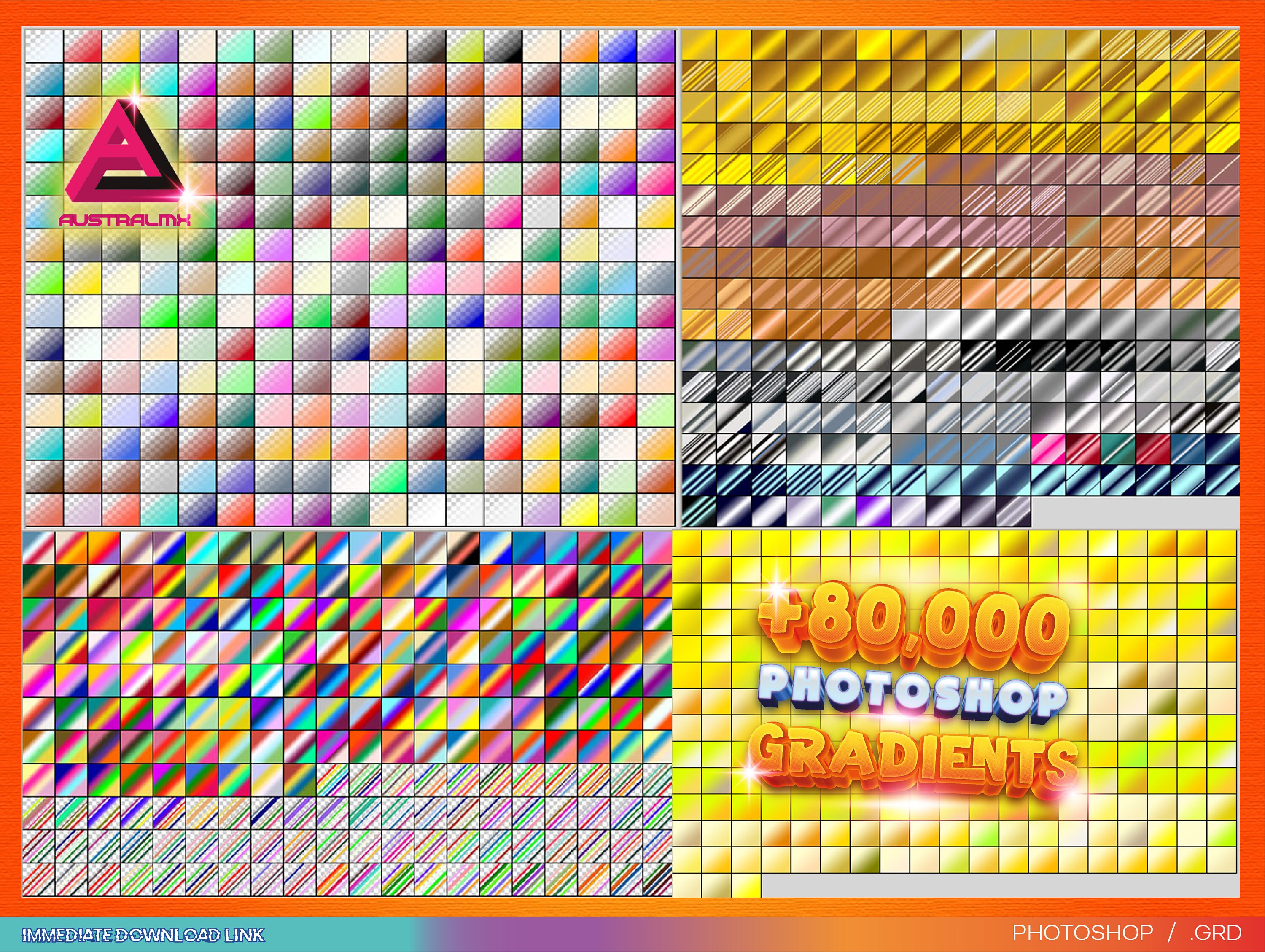 More Than 80,000 Degraded for Adobe Photoshop Mega Gradients Bundle ...