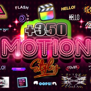350+ Motion Text Styles for Final Cut Pro X