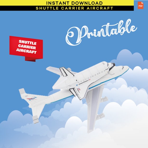 Shuttle Carrier Aircraft Make Space Figure Paper Papercraft - Etsy
