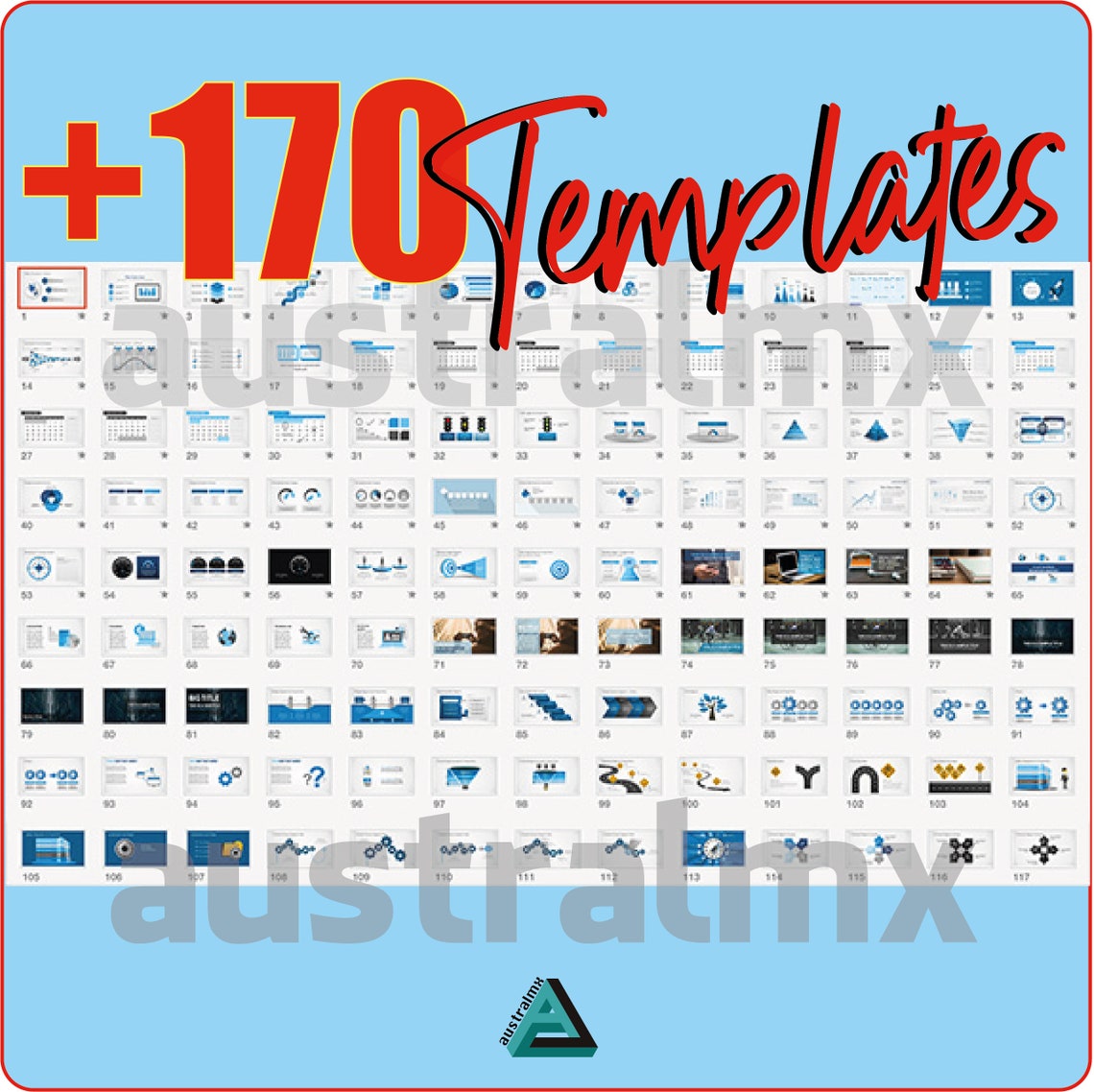 170+ Fully Editable Powerpoint Templates, Over 5000 Slides ...