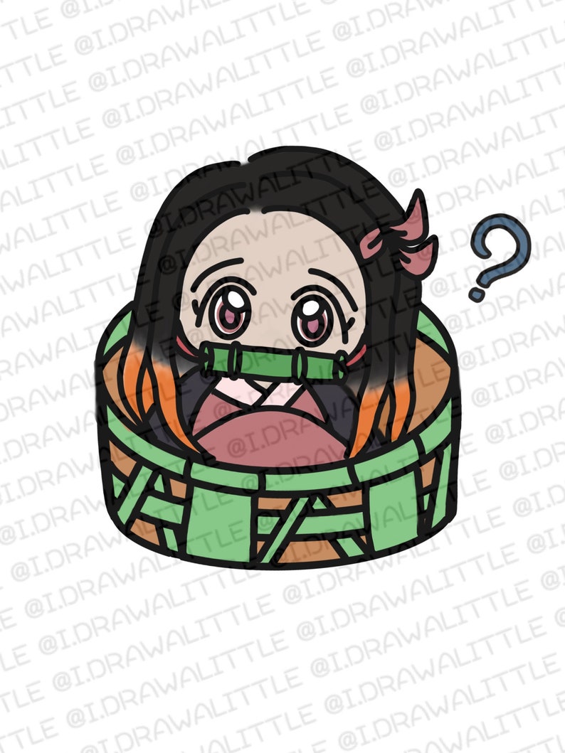 Kimetsu No Yaiba ClipArt Nezuko ClipArt Chibi ClipArt | Etsy
