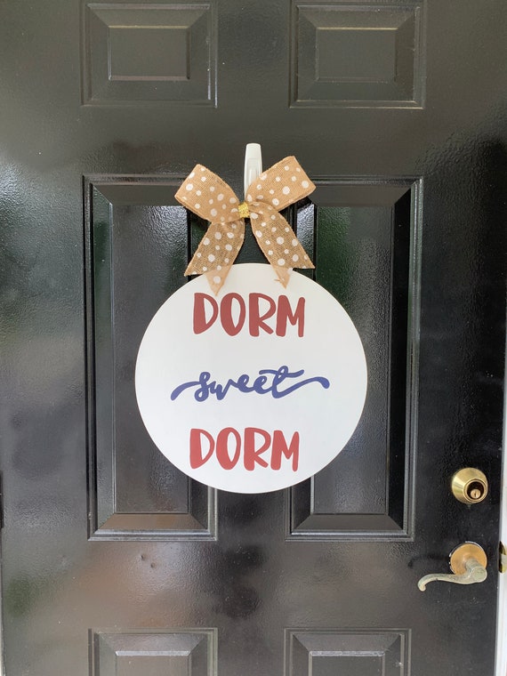 Dorm Room Door Hanger Dorm Room Sign Dorm Decor College Etsy