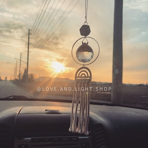 Rainbow suncatcher | car charm | car diffuser | essential oil diffuser | rainbow maker | prism suncatcher | rainbow light catcher