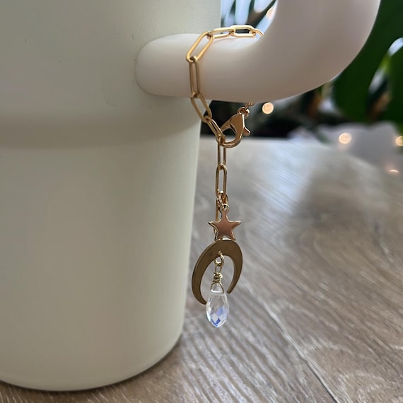 Dainty Moon Keychain