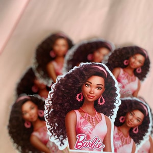 Black unhooked Barbie Birthday