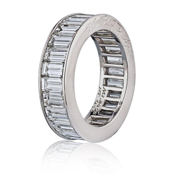 Van Cleef & Arpels Platinum 5.82cttw Baguette Cut