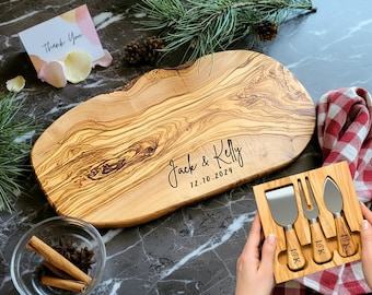 Wedding Gift, Engagement Gift, Bridal Shower Gift, Personalized Charcuterie Board, Rustic Cheese Board, Anniversary Gift, Newlywed Gifts