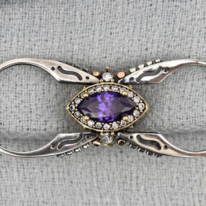 Extraordinary Ring, Reversible Ring, Turkish Design Amethyst & Jade White Shiny Topaz , Two in a One Ring 925 Sterling Silver Band Women