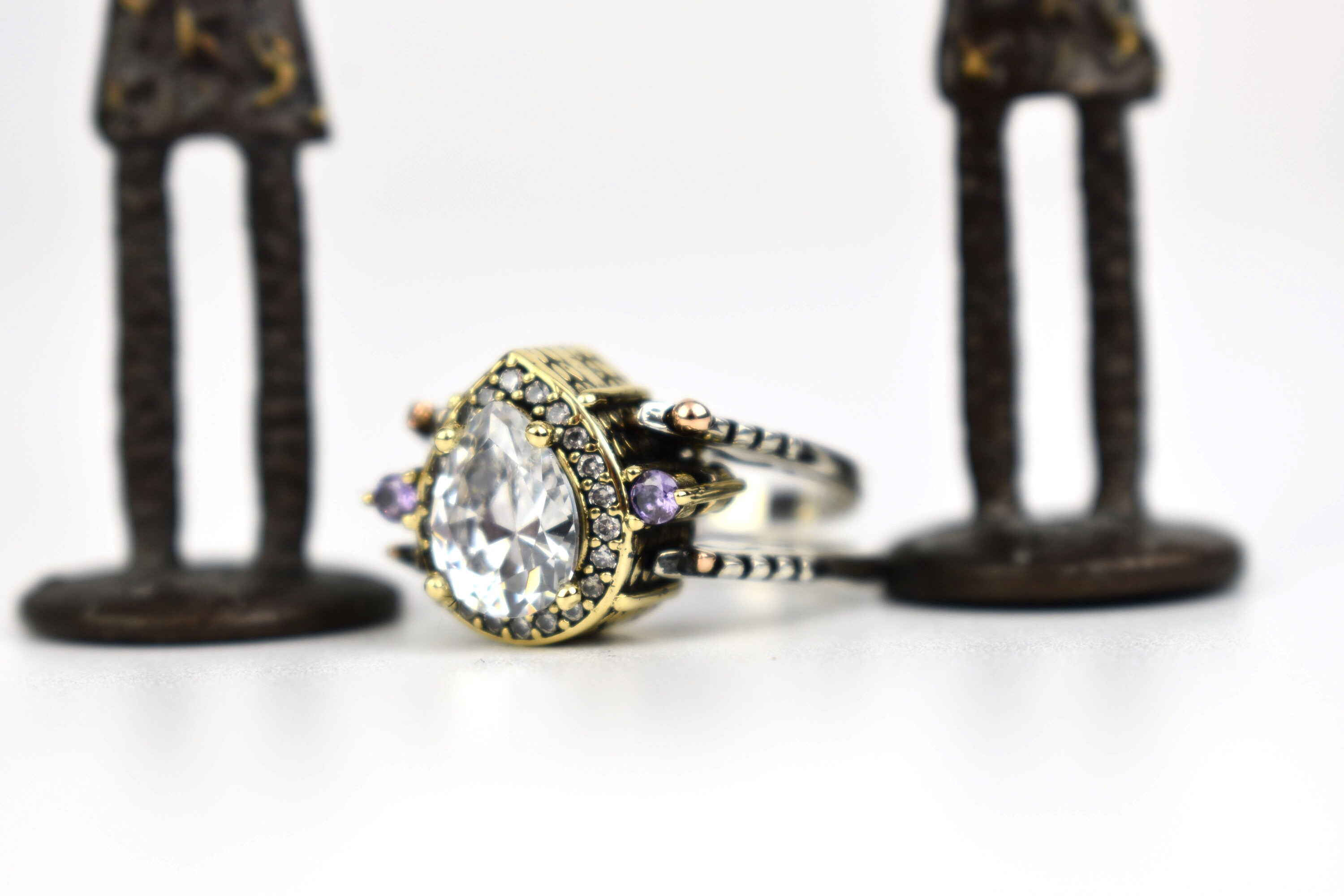 Extraordinary Ring, Reversible Ring, Turkish Design Amethyst & Jade ...