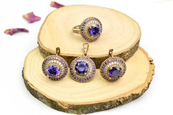 アメジスト ジュエリー セットアメジスト リング妻へのアメジスト  