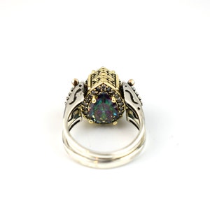 Extraordinary Ring, Reversible Ring, Two in a One Ring, Pear Cut ...