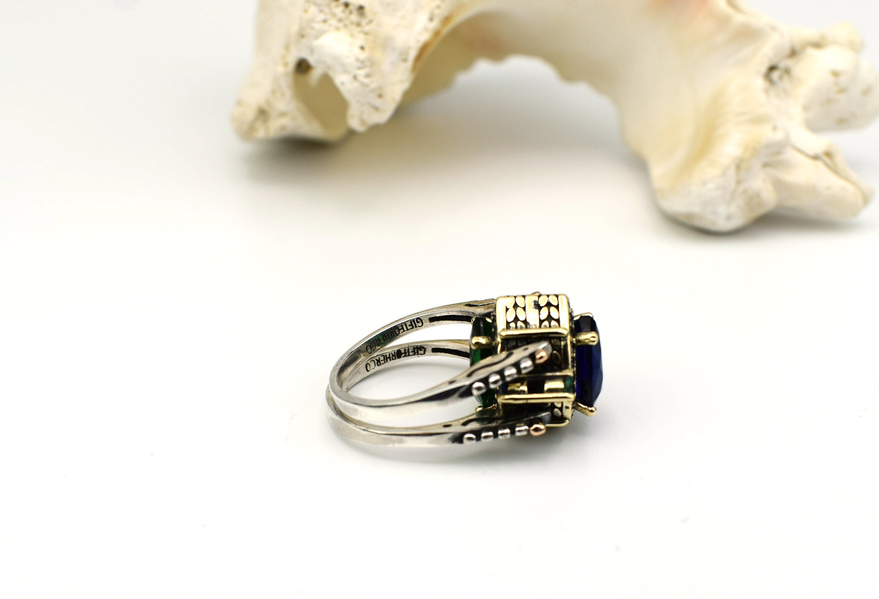 Extraordinary Ring / Reversible Ring /turkish Design Pear Cut Emerald ...