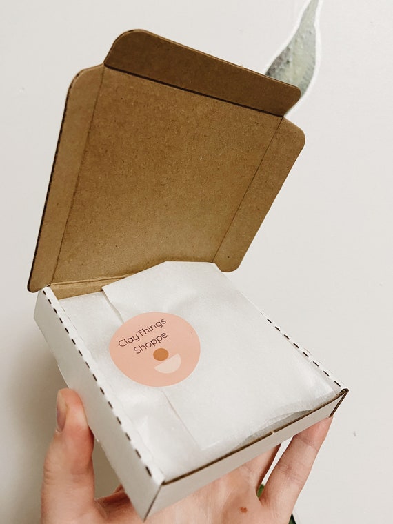 Penelope in Dusty Blue, Clay Earrings, Handmade Earrings, Unique