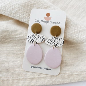 Penelope - Spring Collection, Clay Earrings, Handmade Earrings, Unique Earrings, Boho Earrings, Trendy Clay Earrings, Polymer Clay Dangles