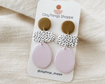 Penelope - Spring Collection, Clay Earrings, Handmade Earrings, Unique Earrings, Boho Earrings, Trendy Clay Earrings, Polymer Clay Dangles