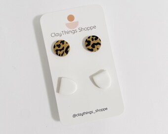 Earring Pack, Polymer Clay Studs, Gifts for Girls, Spring Themed Earrings , Trendy Earrings, Unique Gifts, Stud Packs