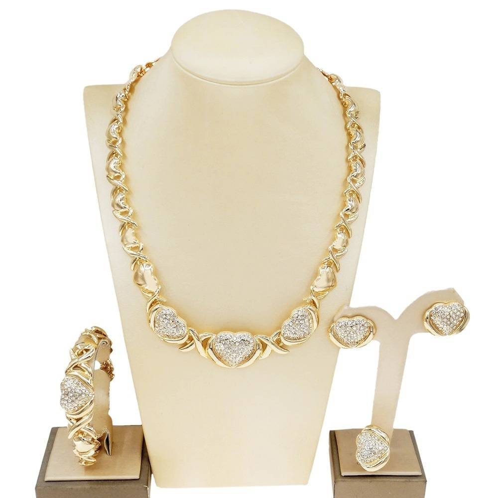 HUGS & KISSES Xo Set Necklace Bracelet RING Earring 18k Etsy UK