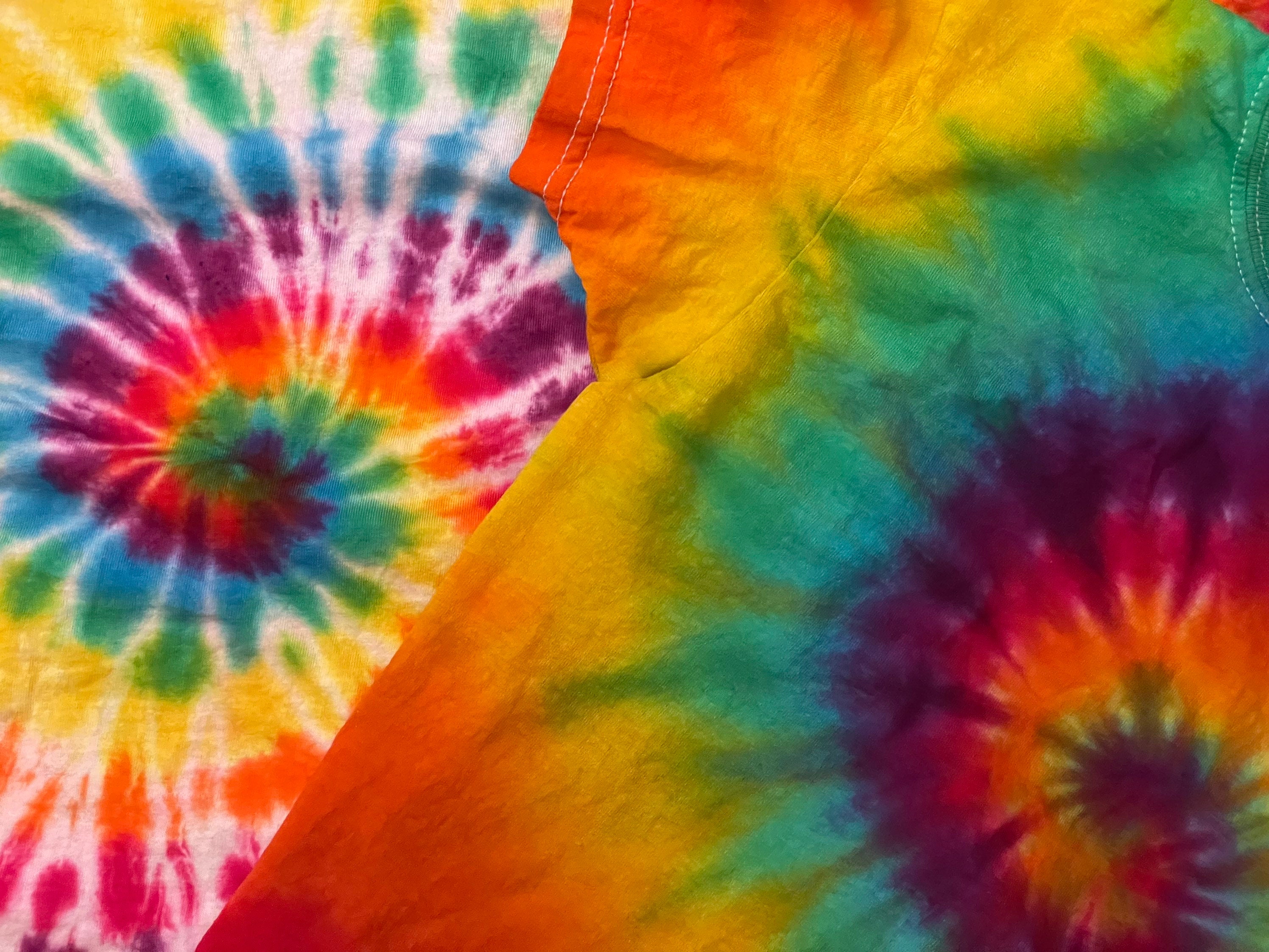 Tie Dye Tie Dye Tshirt Adult Tie Dye Rainbow Tie Dye Etsy UK