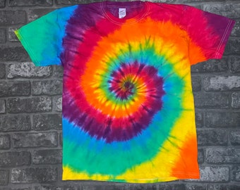 Tie Dye, tie dye Tshirt, Adult tie dye, Rainbow tie dye, Unisex T-shirt, rainbow, tie dye, tie-dye, pride