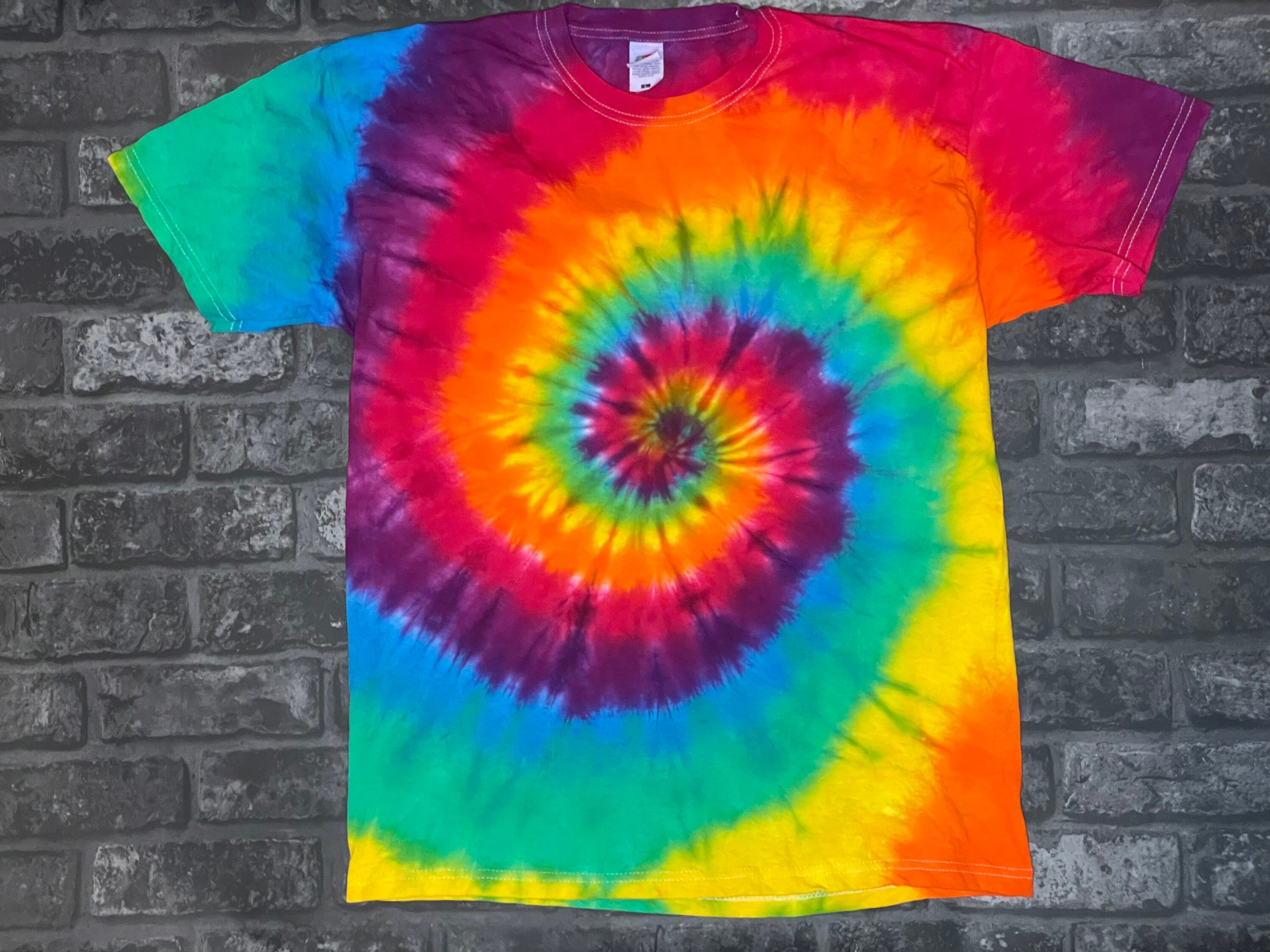 Tie Dye Tie Dye Tshirt Adult Tie Dye Rainbow Tie Dye Etsy UK