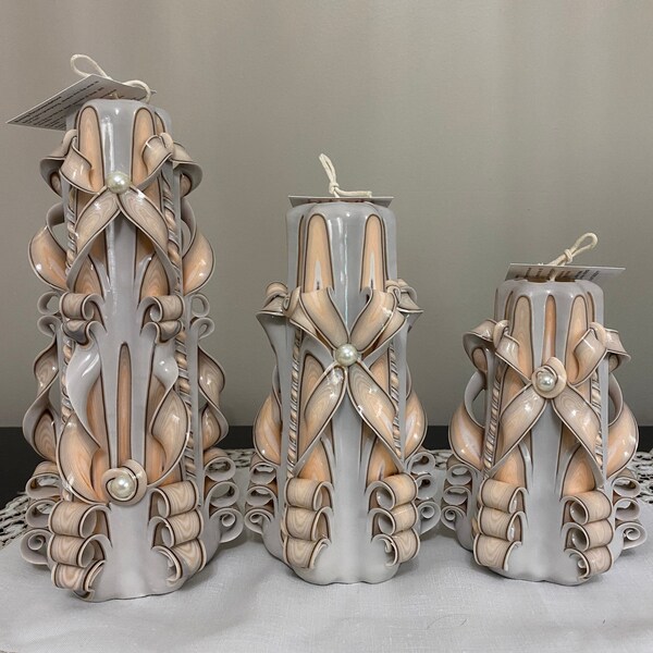 Hand Carved Candles