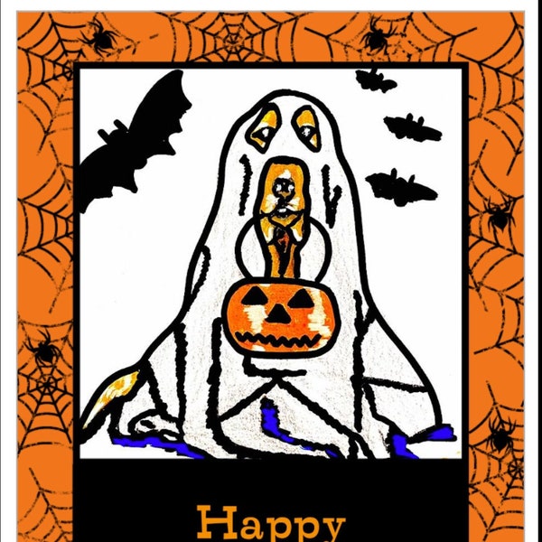 Happy Halloween (Howl-o-Ween) Cards