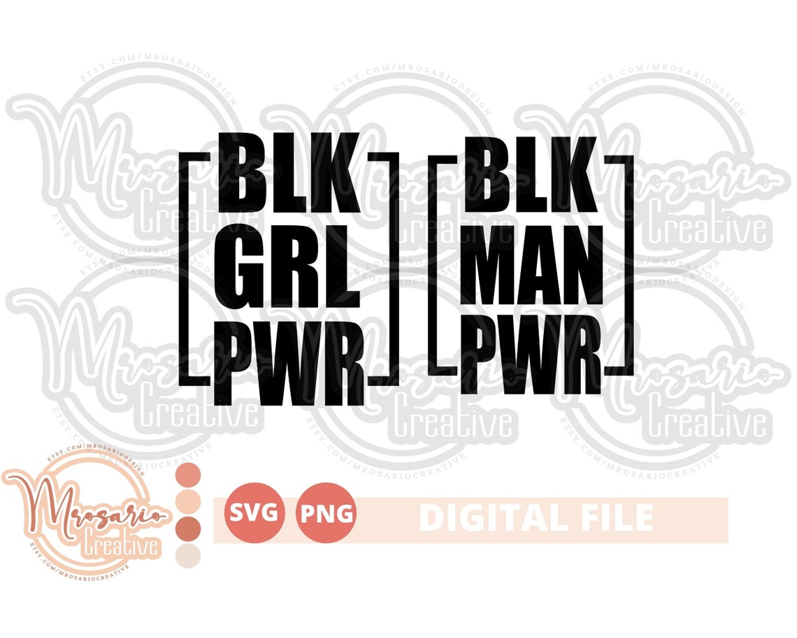 Download Blk man pwr blk grl pwr svg black month history svg its | Etsy