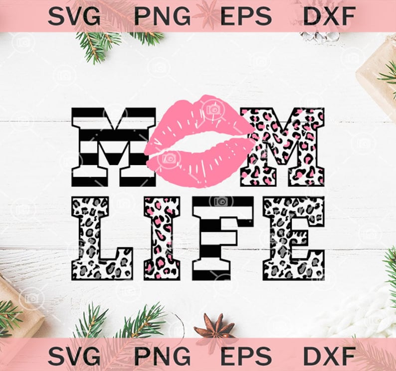 Download Mom Life png Lips Mom Life SVG Leopard Mom SVG Mothers Day | Etsy