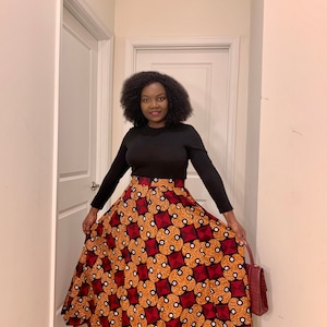 African print Skirt, Long Ankara skirt, Ankara Maxi Skirts, Maxi Skirt