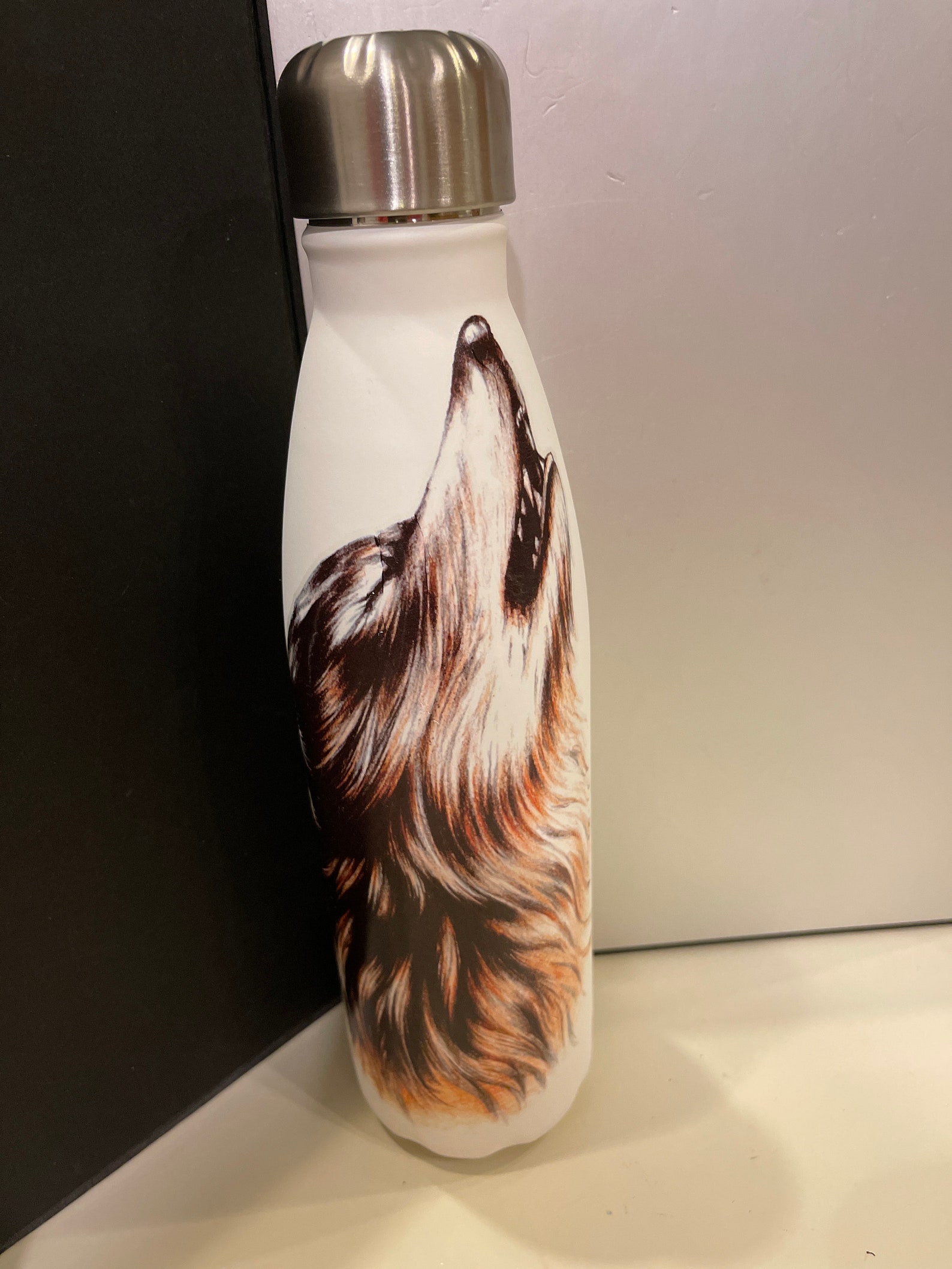 17oz Wolf Water Bottle Series Etsy