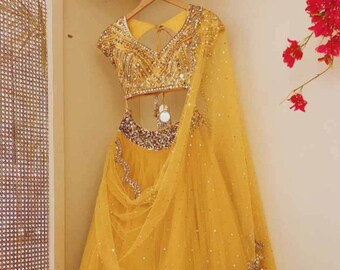 Haldi Lehenga Etsy Latest bride sister lehenga designs by anju modi. haldi lehenga etsy