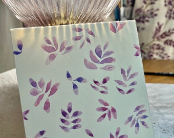 Flores de acuarela: tarjeta de cumpleaños floral pintada a mano en papel de acuarela premium