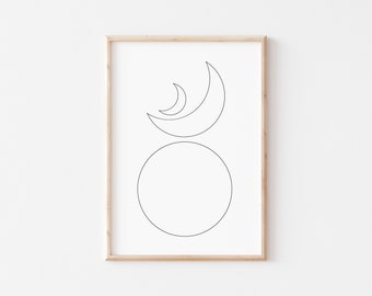 Minimalismo "Bebé" A1 A2 A3 A4 A5 PDF Impresión digital Hogar Pared