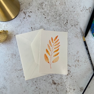 Carte aquarelle/peinte à la main/ fleurs/ anniversaire/ papier aquarelle