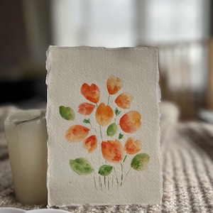 Original handgemalte Aquarell Karte A6