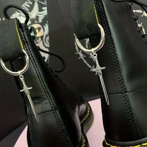 Shoes pendant, charm for boots, Dr. Martens, sword