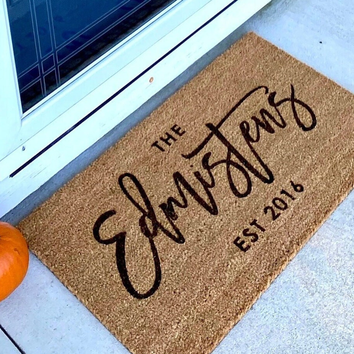 Personalized Last Name Door Mat, Custom Doormat, Established Date, Wedding Gift, Engagement Gift, Bridal Shower Gift, Housewarming Gift - Etsy