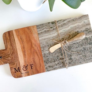 Cheese Board | Personalized Charcuterie Board | Custom Cutting Board | Wedding and Anniversary Gift | Housewarming Gift