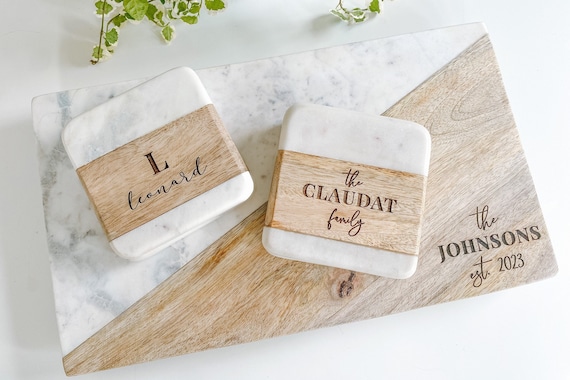 Coasters Personalized Housewarming Gift Wedding Gift Engagement Gift