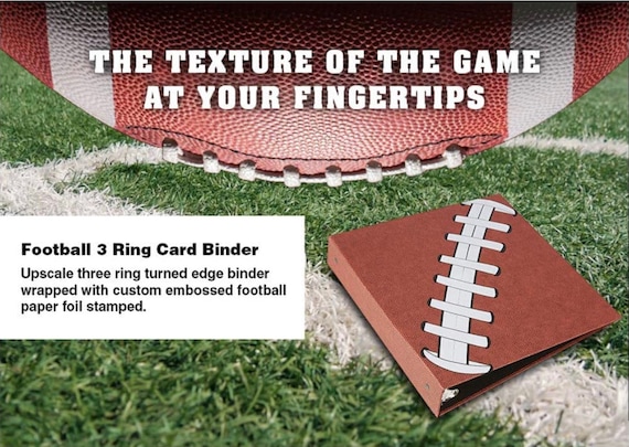 All Star Products Pigskinz 3-Ring Football Card Binder | Looks and Feels Like a Real Football | Premium Embossed Paper Football Card Album with All Star Products Pigskinz 3-Ring Football Card Binder | Looks and Feels Like a Real Football | Premium Embossed Paper Football Card Album with