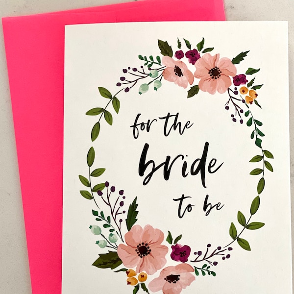 Bridal Shower Card Etsy